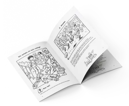 Das Mal- und Arbeitsbuch der Erste Hilfe für Kinder